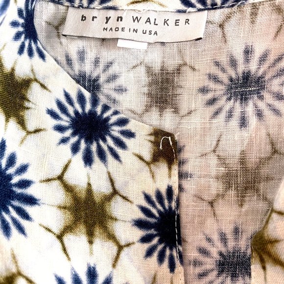 Bryn Walker Linen Risa Tunic Women S EUC $222 Slit Long Sleeve Lagenlook Dress - Picture 13 of 16